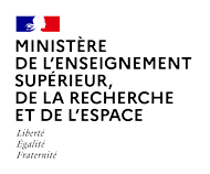 Logo du ministère de l'enseignement supérieur, de la recherche et de l'espace