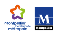 Logo de la métropole et de la ville de Montpellier