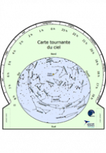 Carte du ciel tournante